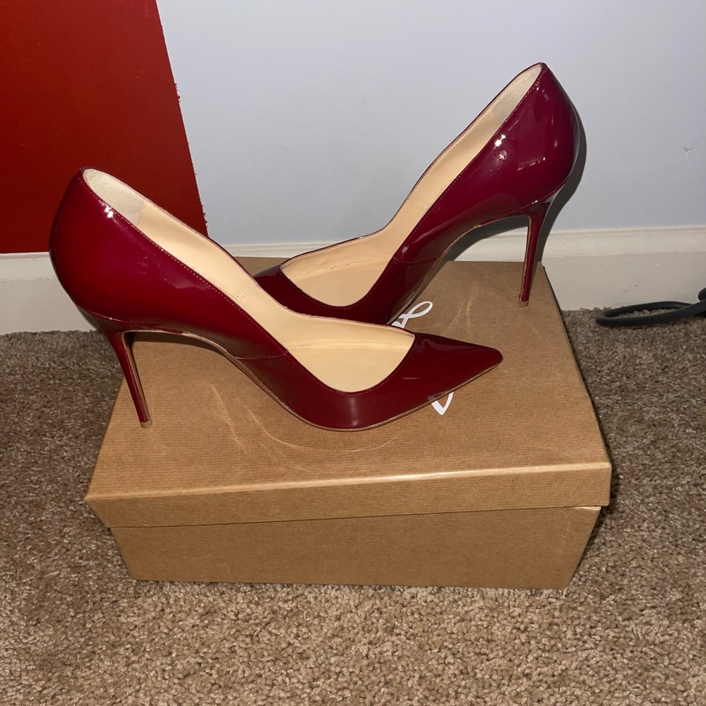 gently worn christian louboutin heels